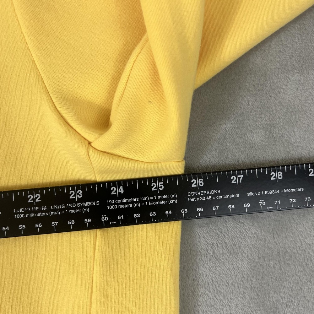 Polo Ralph Lauren Sweatshirt Mens XL Yellow Snap Mock Neck Pullover Pony Logo - Picture 6 of 8